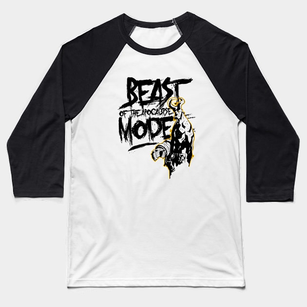 HELLBOY BEAST of the Apocalypse MODE Baseball T-Shirt by ROBZILLA